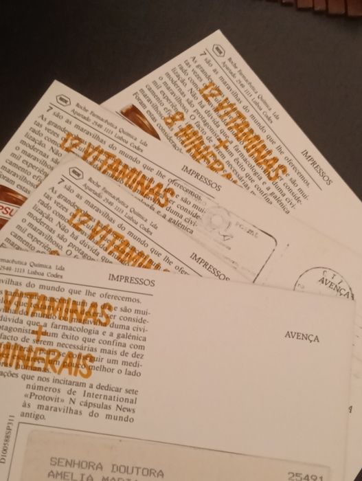 Belo lote de postais ,avenças (25)