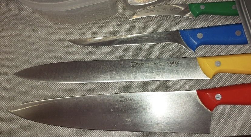 Conjunto utensílios de cozinha, facas IVO original e outros