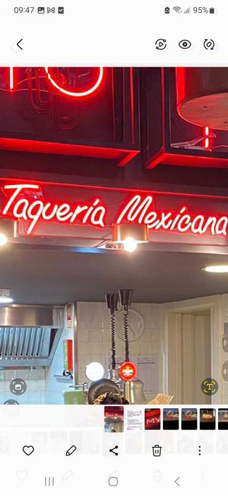 Néon taqueria mexicana