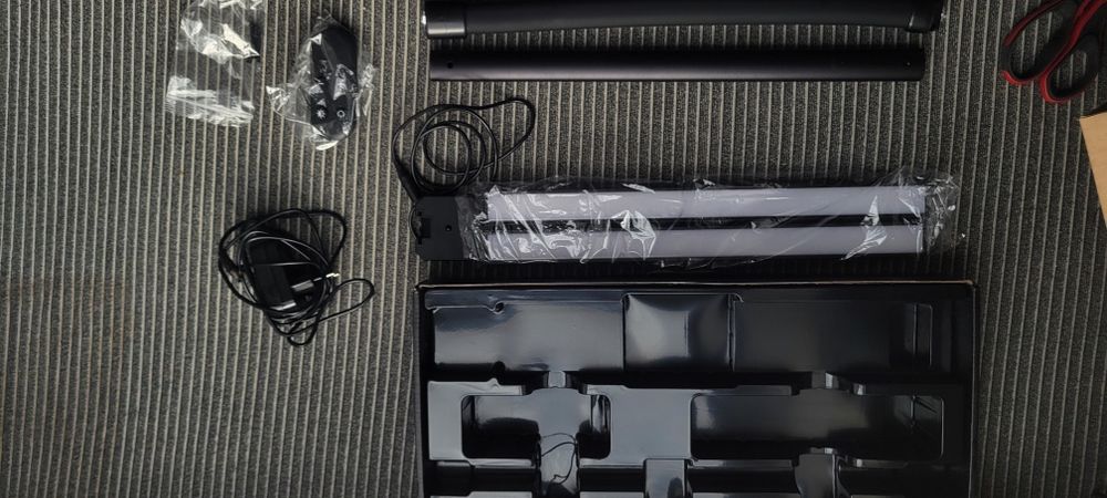 Lampa biurkowa LED podwójna 80 cm 24W regulowana