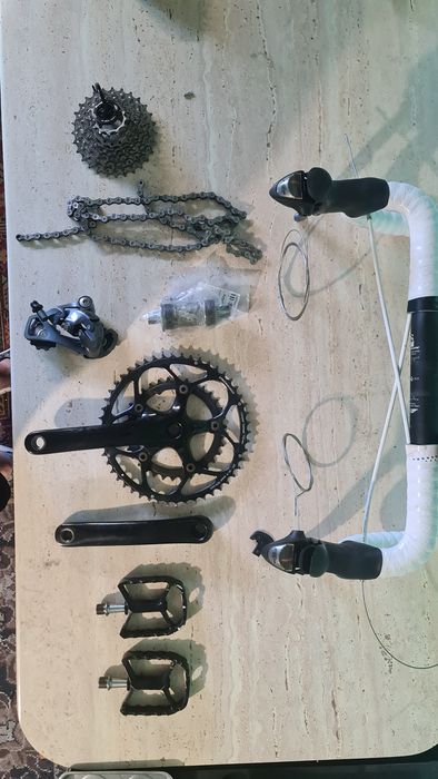 Osprzęt szosowy - shimano claris / sunrsce / bontrager