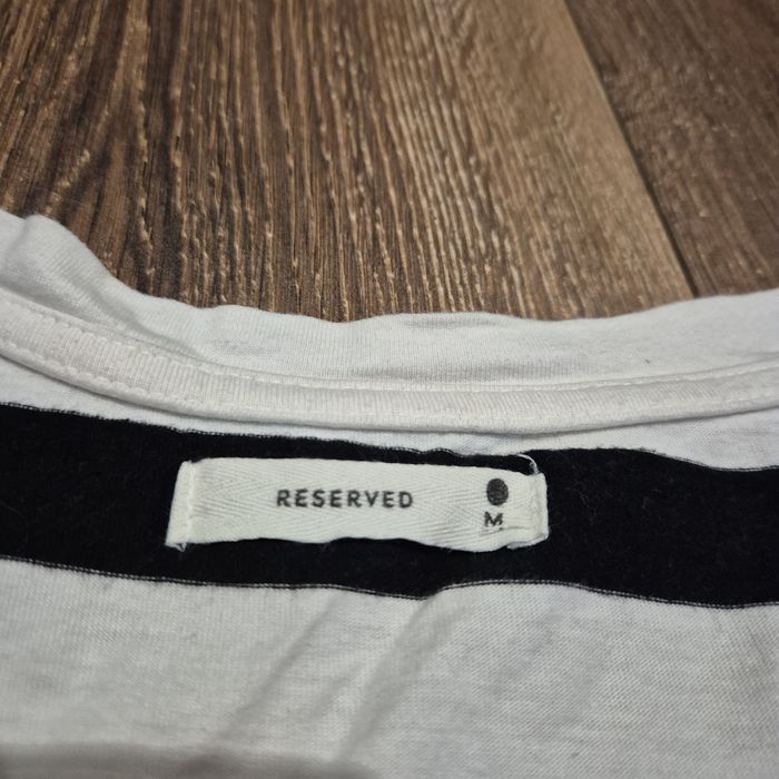 Koszulka w paski czarno białe krótki rękaw rozmiar M