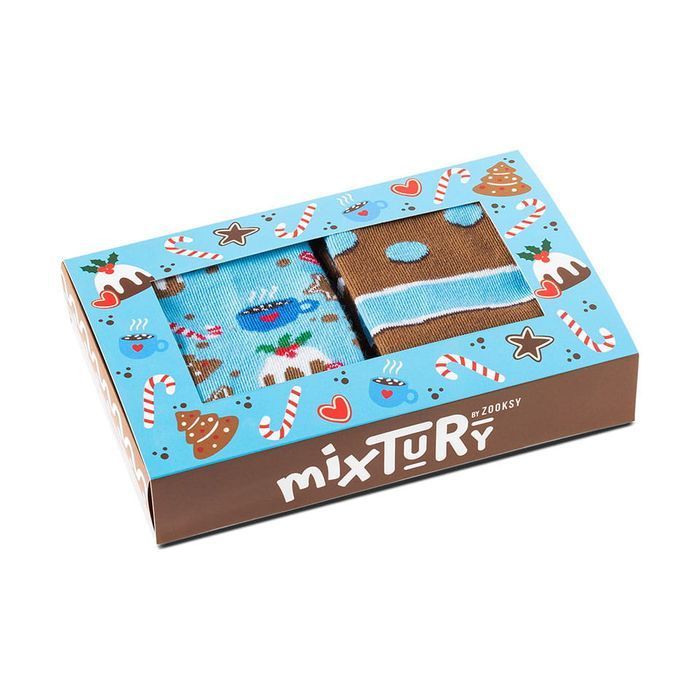 Świąteczny zestaw skarpetek mixTURY - Piernikowe 36-40