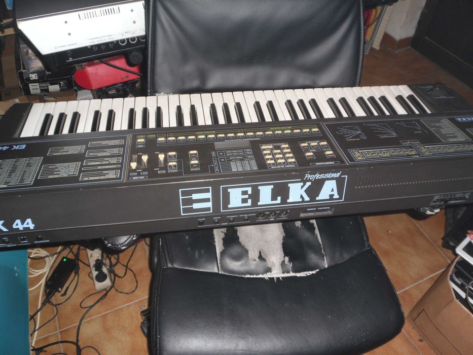 sintetizador elka ek44 com extras