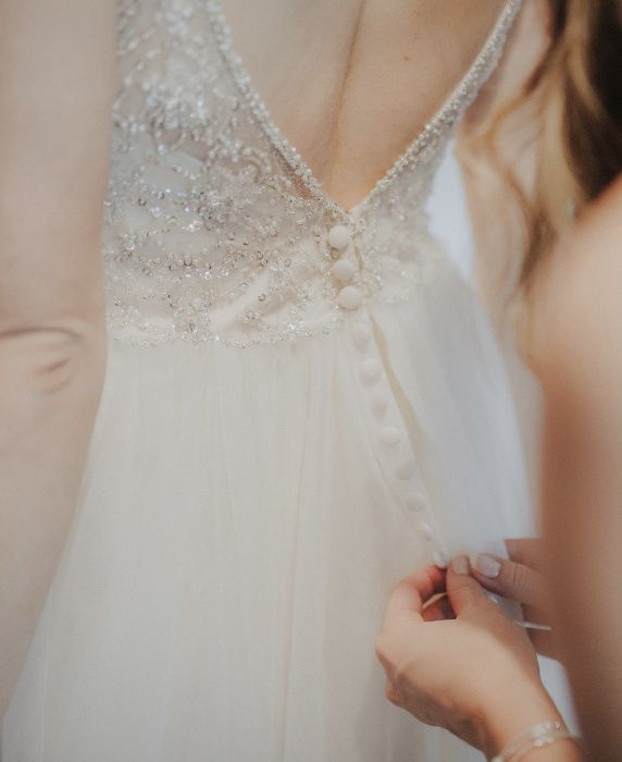 Suknia ślubna MORI LEE model 5476 - kolor szampański rozm. 38