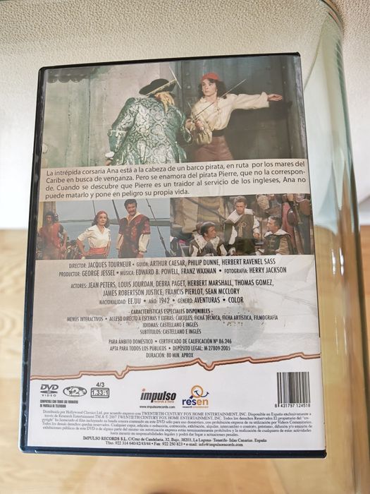 DVD A Mulher Pirata (de J. Tourneur, com J. Peters)