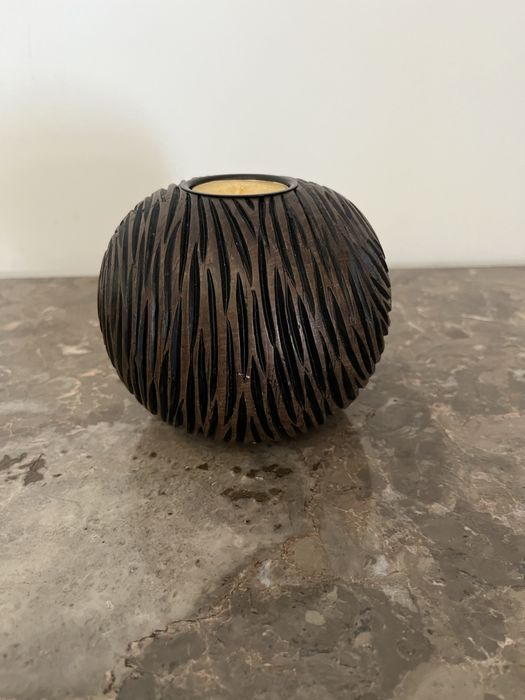 Peça decorativa com vela