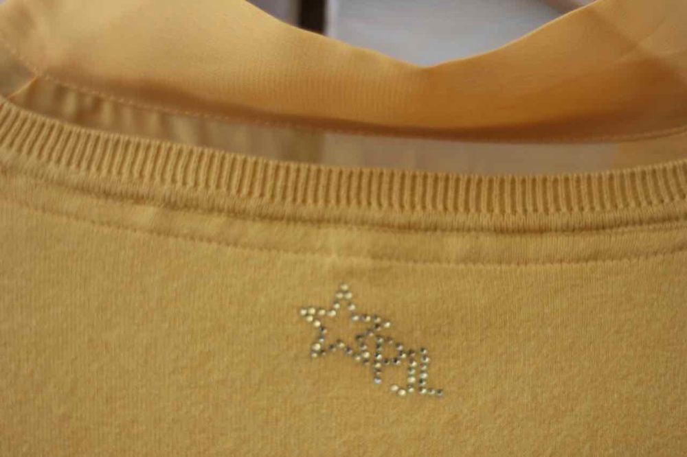 PEPE JEANS sweter koszula kokarda wiązanie preppy 38 M