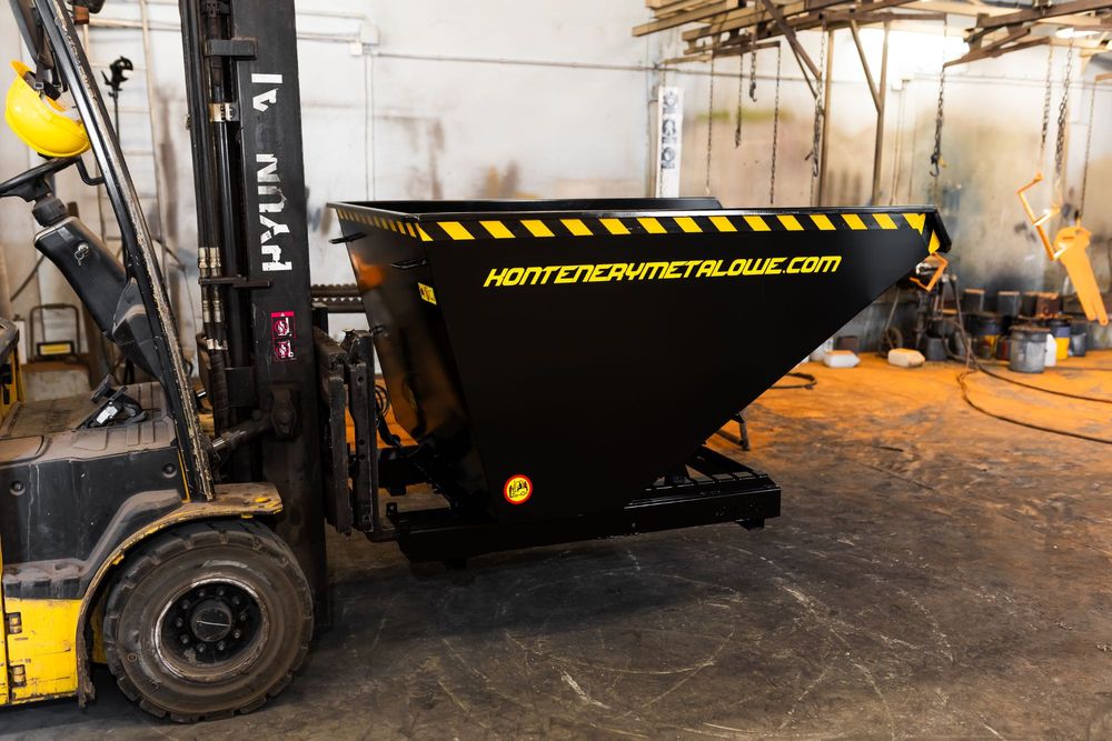 Kontener 1500L / Kontener samowyładowczy / Koleba / Kontener do wózka