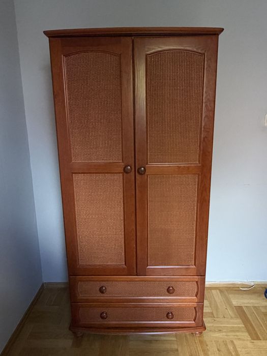 Łóżko drewniane + stelaż oraz  materac