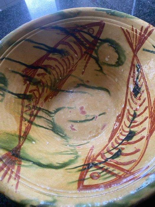 bacia grandes dimensões motivo peixes