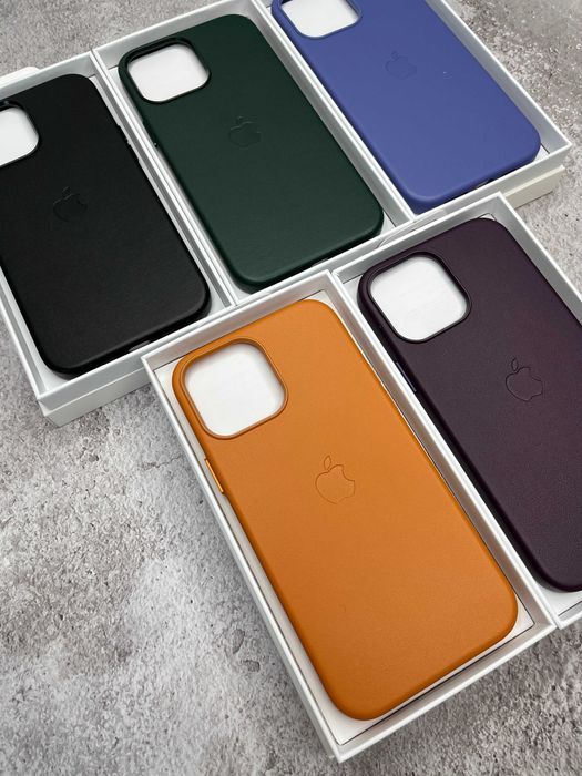 Чохол Leather Case MagSafe + Animation iPhone 13 13 Pro Max чехол