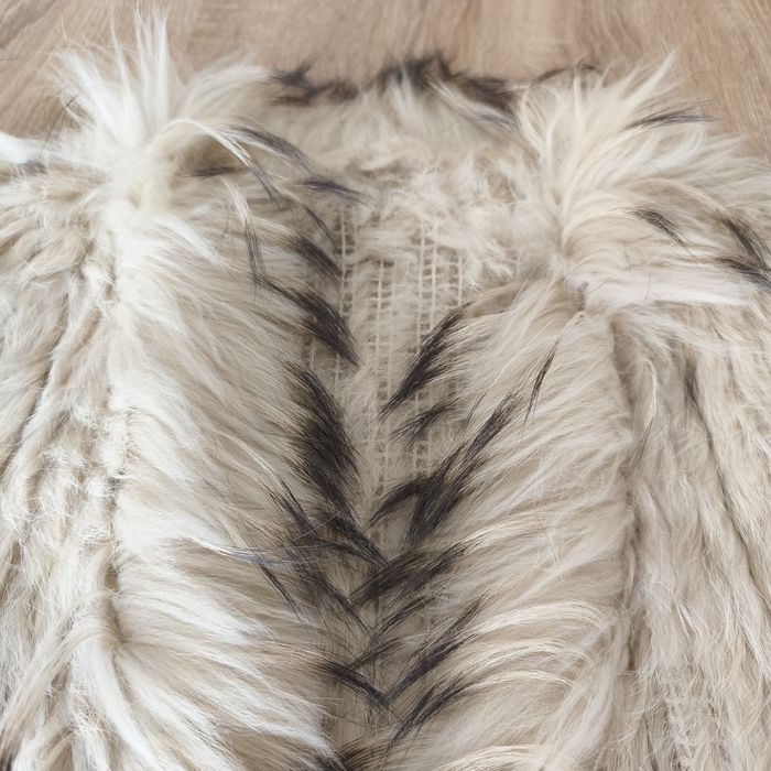 Colete de Pele Natural – Coelho & Guaxinim (L/XL)