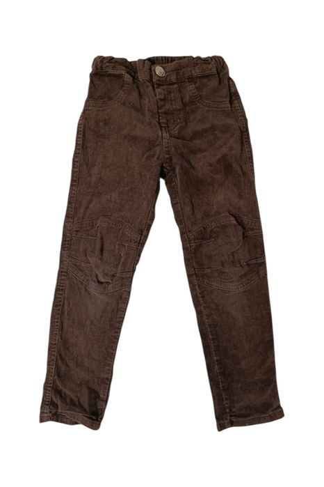 Lindex. Brązowe sztruksowe spodnie dla dziewczynki