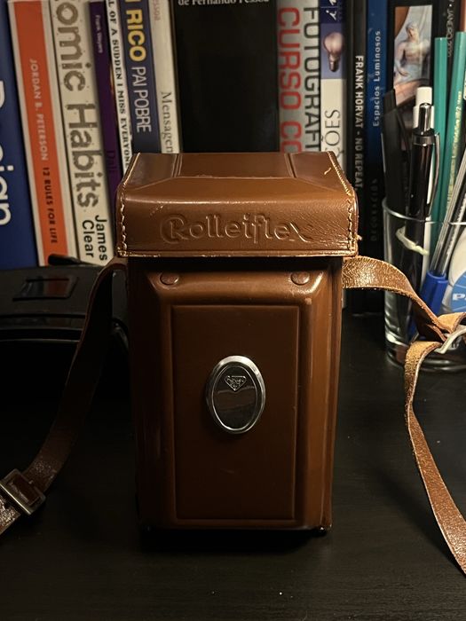 Câmara fotográfica Rollieflex médio formato analogica 6x6