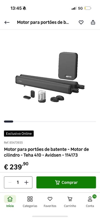 Vendo motor para portao usado