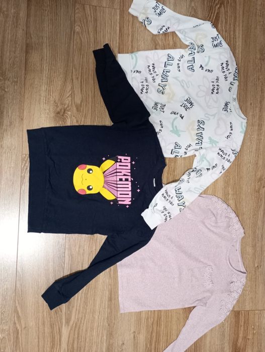 Sweterek sweter bluza dziecięca Pokemon 3 sztuki rozmiar 140