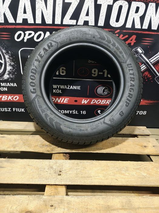 Goodyear UltraGrip 8 205/65R16 95H 7.6mm DOT 2025 Opona Zimowa 1szt