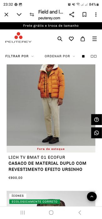 Casaco Peuterey -Tamanho-S/ M