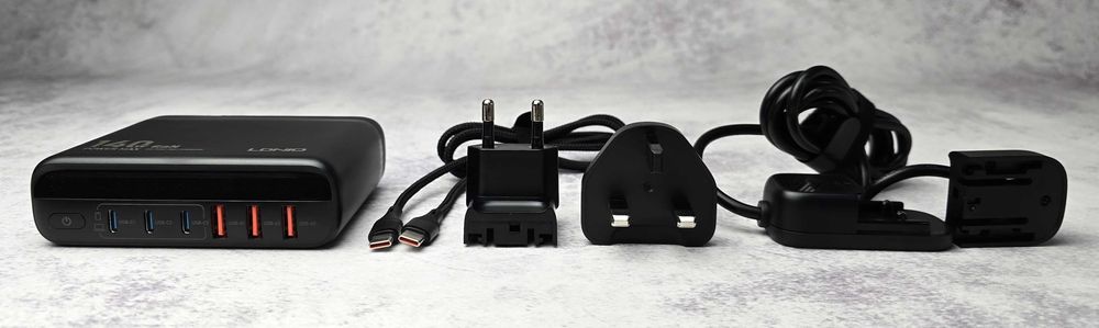 Мережевий зарядний пристрій LDNIO A6140C LED 6xUSB PD3.0 140W QC4.0