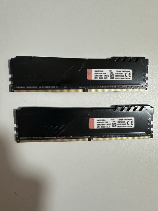 Оперативна пам’ять kingston fury ddr4 2x8gb 2400 mhz