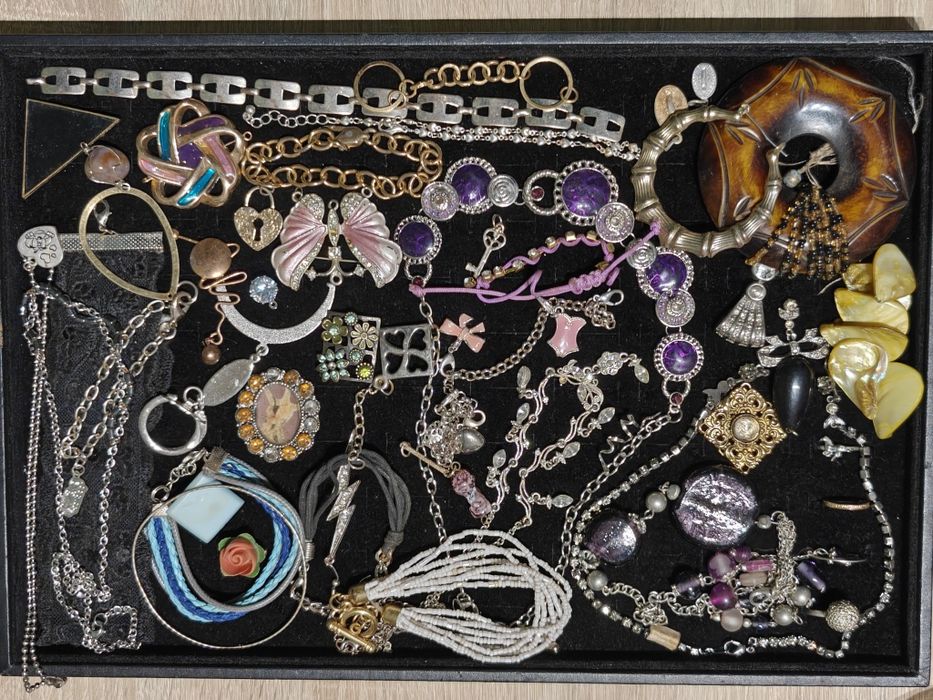 Zestaw starej biżuterii vintage złom