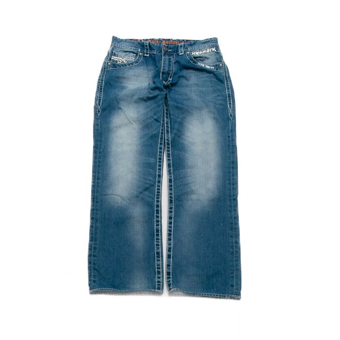 Rock Revival Prometheus Made in USA spodnie jeansowe 32us