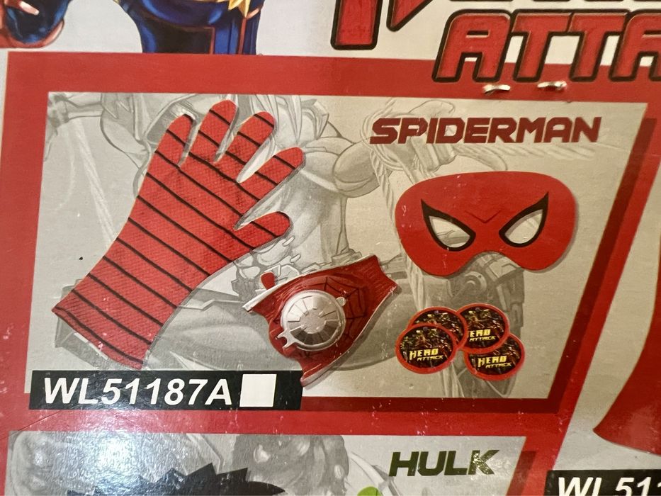 Pack acessórios homem aranha NOVO