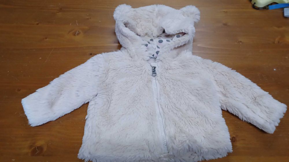 Bluza dziewczęca puchata ciepła Poco Piano  r. 62/68