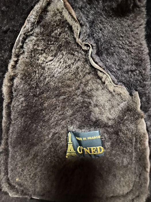 Męski kożuch z b.dobrych skór prod.francuskiej.