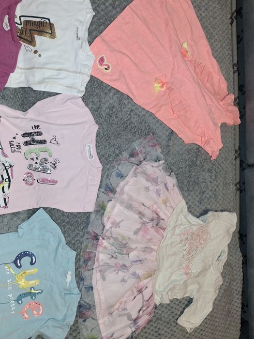 Zestaw komplet paka ubrań dla dziewczynki rozmiar  92
