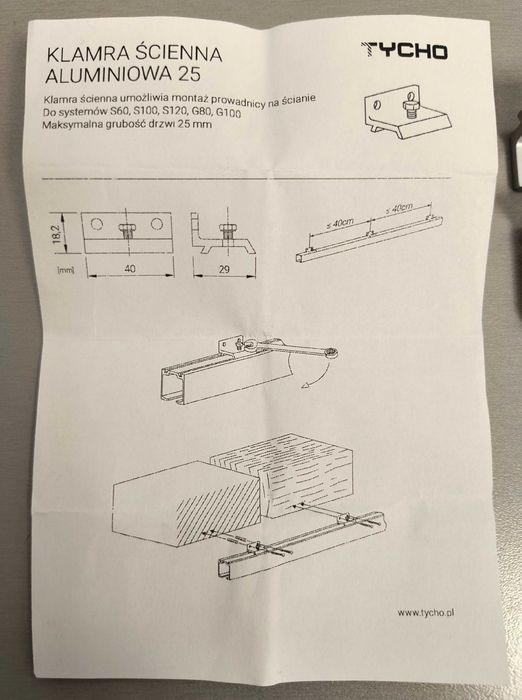 S100 System do drzwi przesuwnych Tycho
