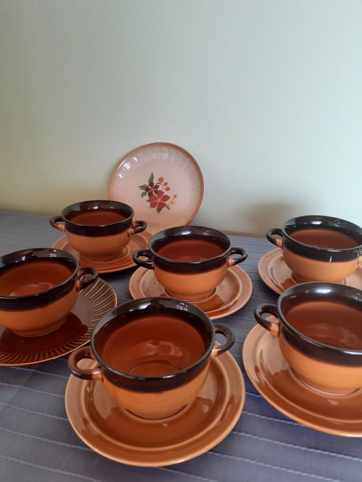 Bulionówki porcelit Pruszków czasy PRL