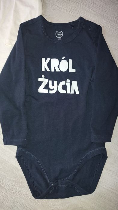 3 Body Smyk długi rękaw 92/98 śmieszne napisy