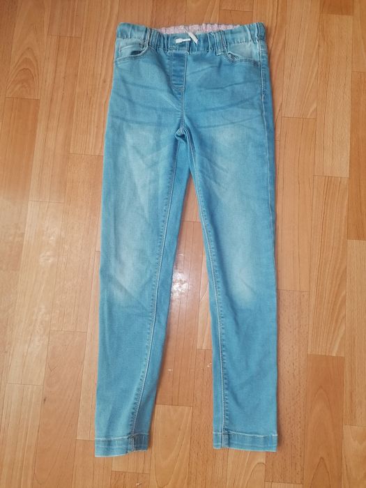 Bluzka Spodnie 134 jeans dziewczynka
