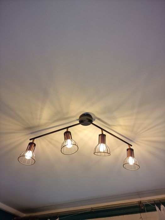 Sprzedam dwie lampy sufitowe GOLDLUX Sofia Czarno-miedz