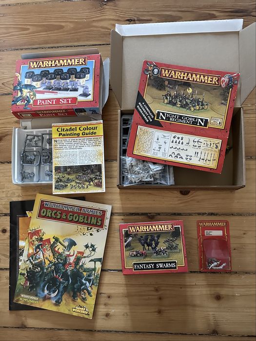 Warhammer Fantasy Old World Goblins lata 90 zestaw vintage
