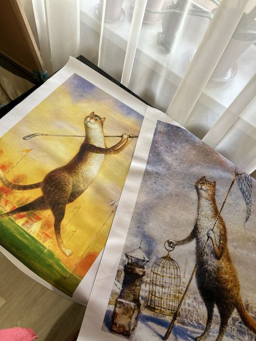 Картини на полотні коти 2 шт.