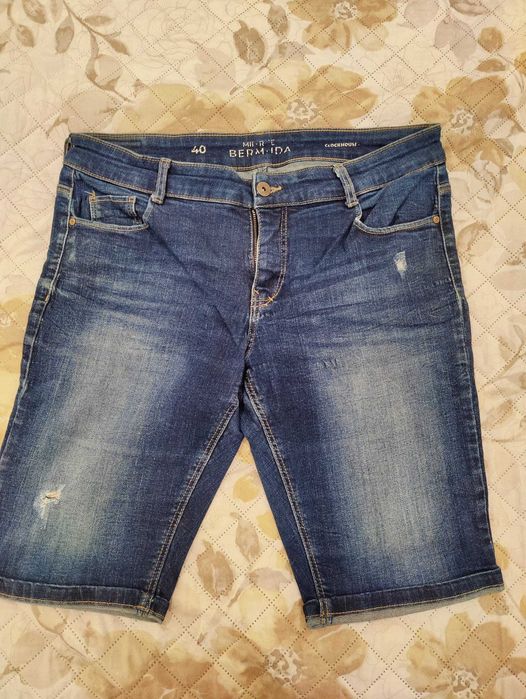 Calções de ganga C & A tam. 40 em excelente estado