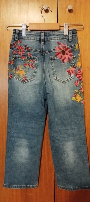 Caças de ganga Desigual Bordadas - Muito bom estado