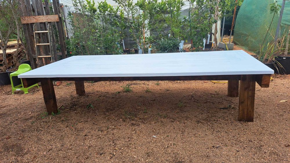 Mesa de jantar rústica / Dinning vintage wood table