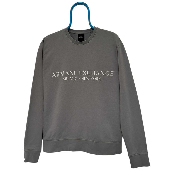 bluza crewneck armani exchange logomania highend designer italy L