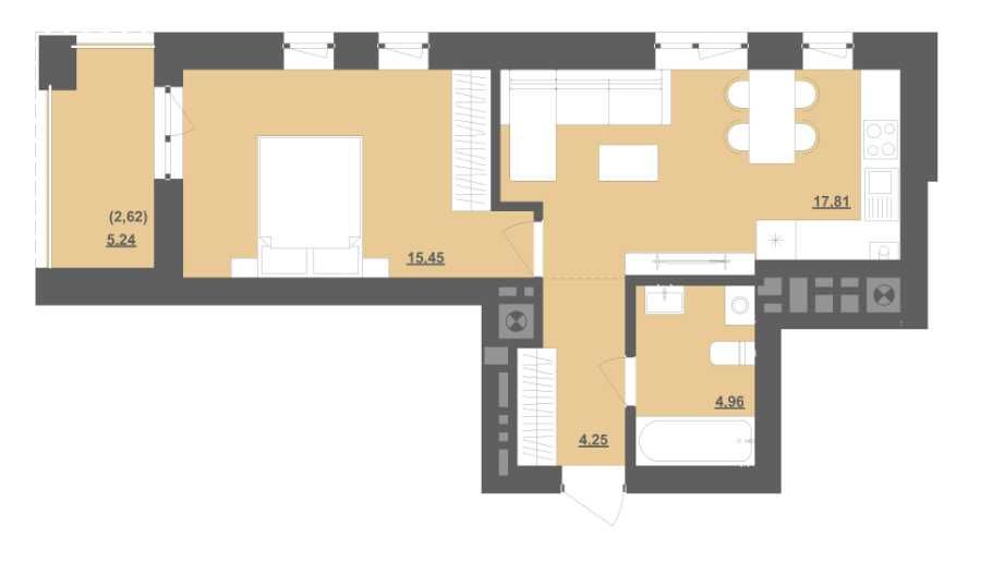 Квартира Мрії‼️ 1-кімнатна квартира 45 м² Пустомити (біля Львова)