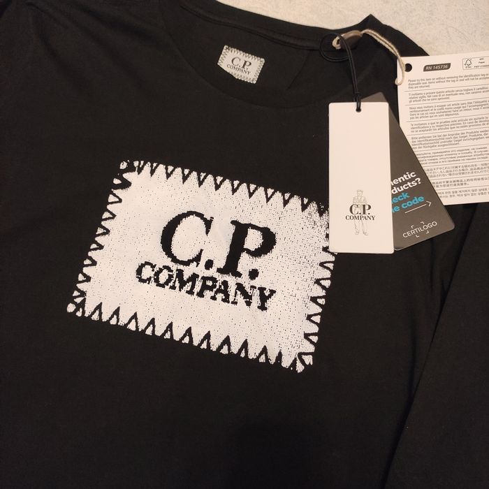 Лонгслив cp company longsleeve big logo