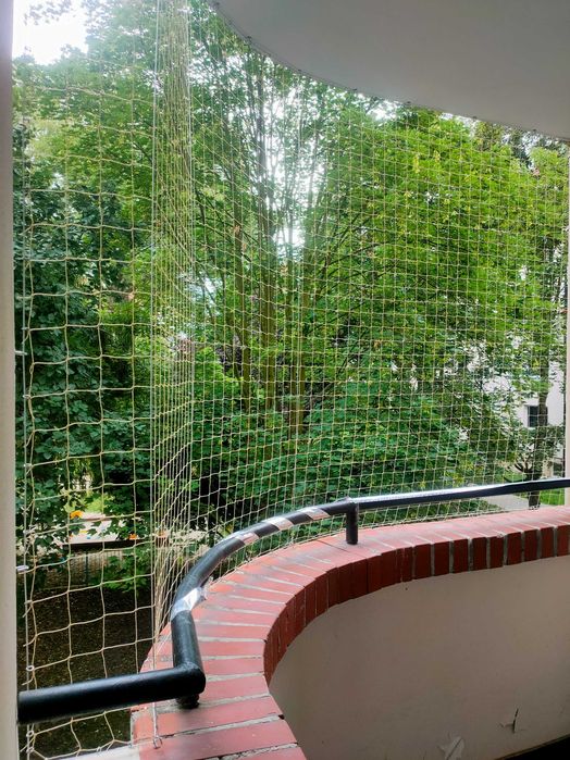 Siatka dla kota, siatka na balkon, taras, przed gołębiami, moskitiery