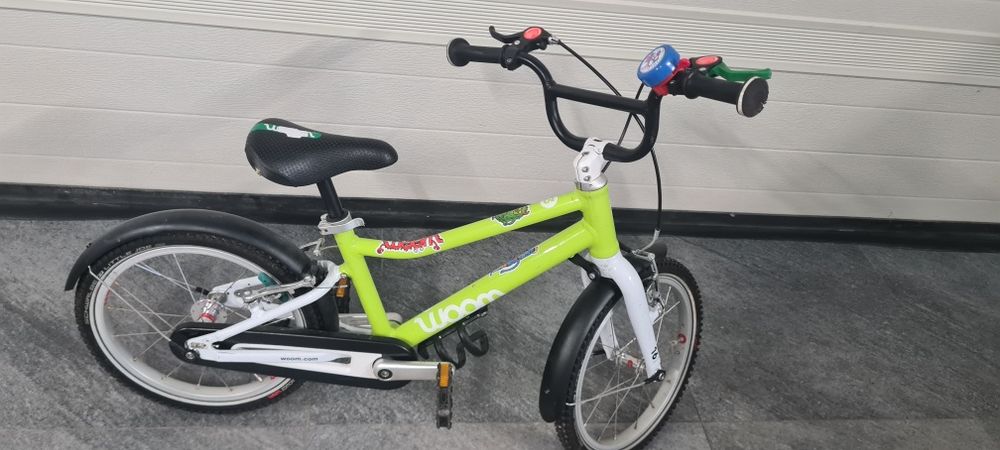 Rower woom 3 zielony super stan