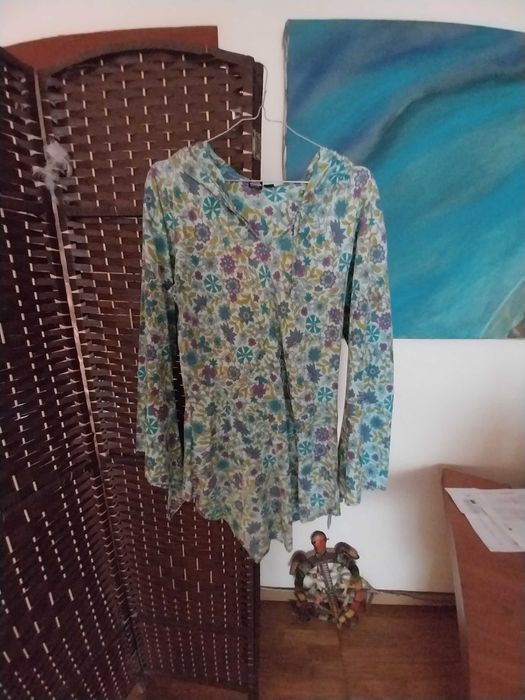 Tunica boho com flores