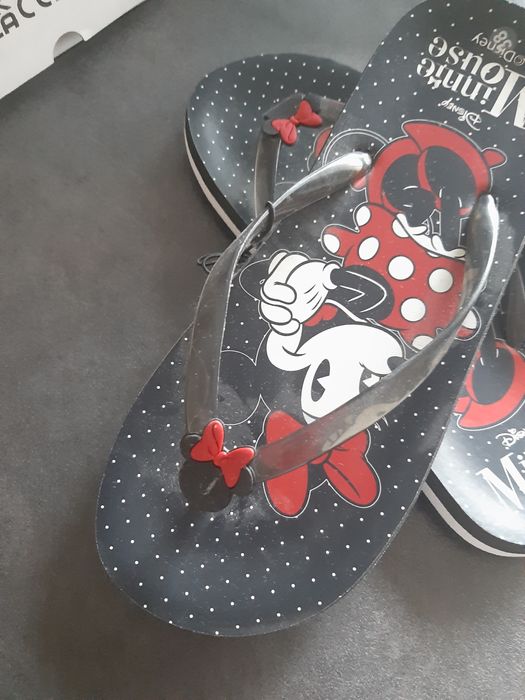 Klapki myszka miki 38 japonki minnie mouse china damskie buty logo