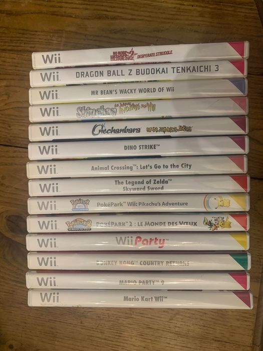 Wii Mario Party 9 Mario Kart Mario Galaxy 2 Kirbys Adventure Pokepark
