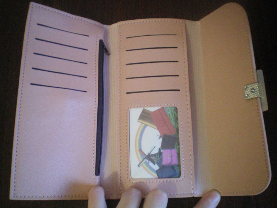 Кошелёк гаманець новый розовый персик можно на подарок визитница Dior